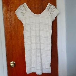 Brand of item is Forever 21. Color of the item is a cream. Size is M for juniors